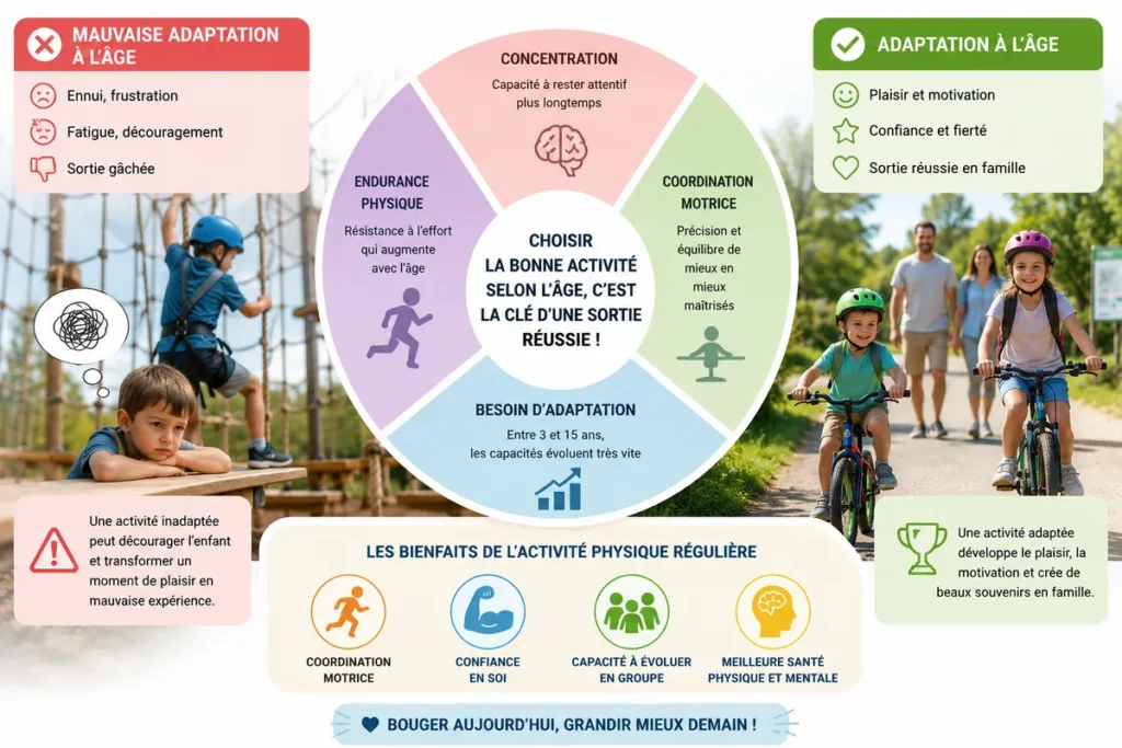 Choisir l'activité adaptée à l'âge