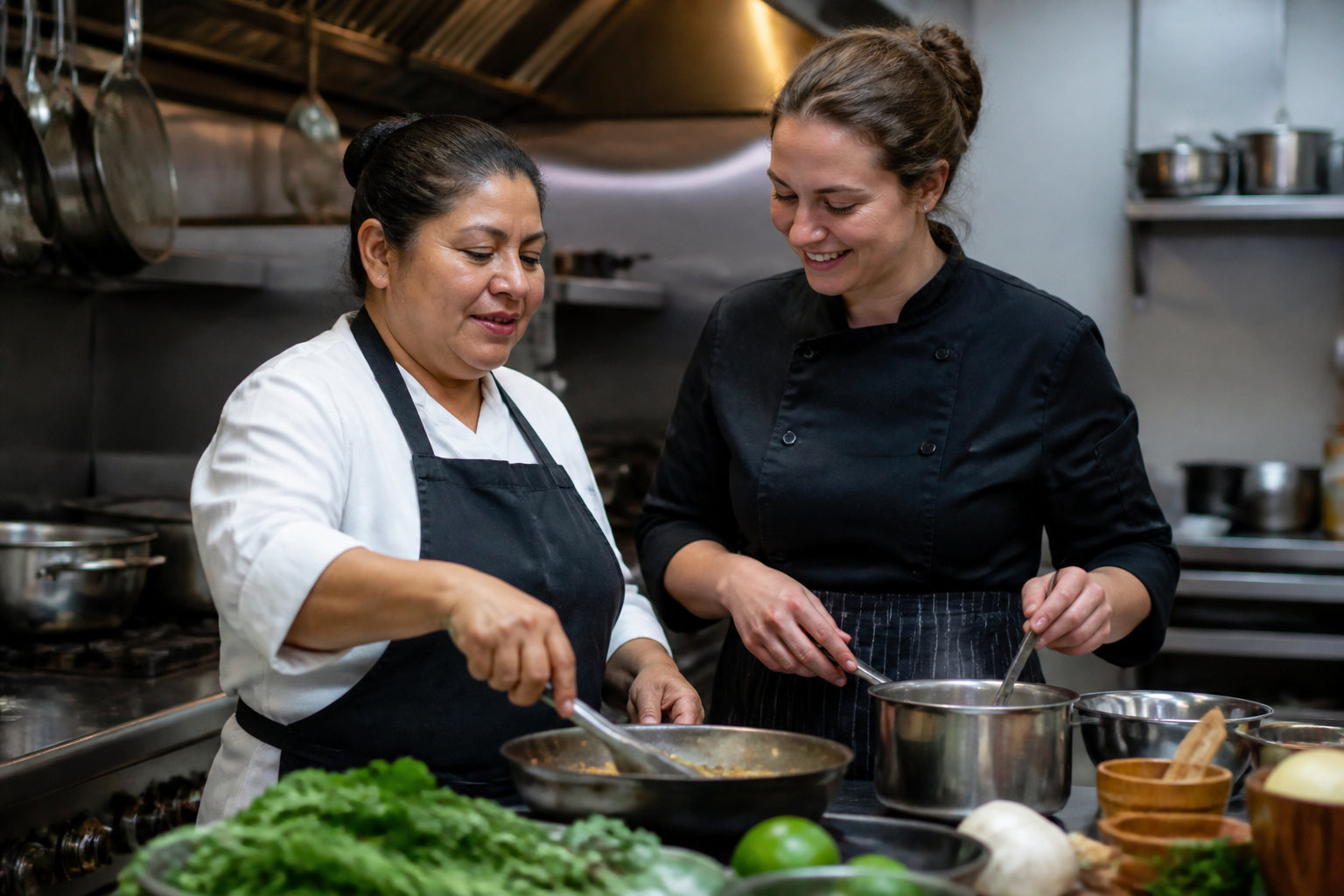 Comment réussir un cours de cuisine à quatre mains ?