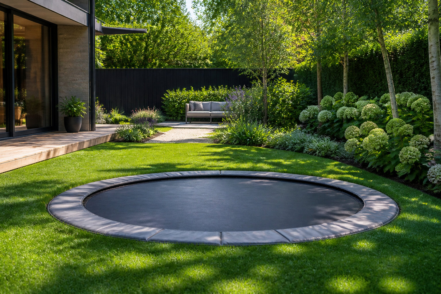 Pourquoi choisir l'installation d'un trampoline enterré ?