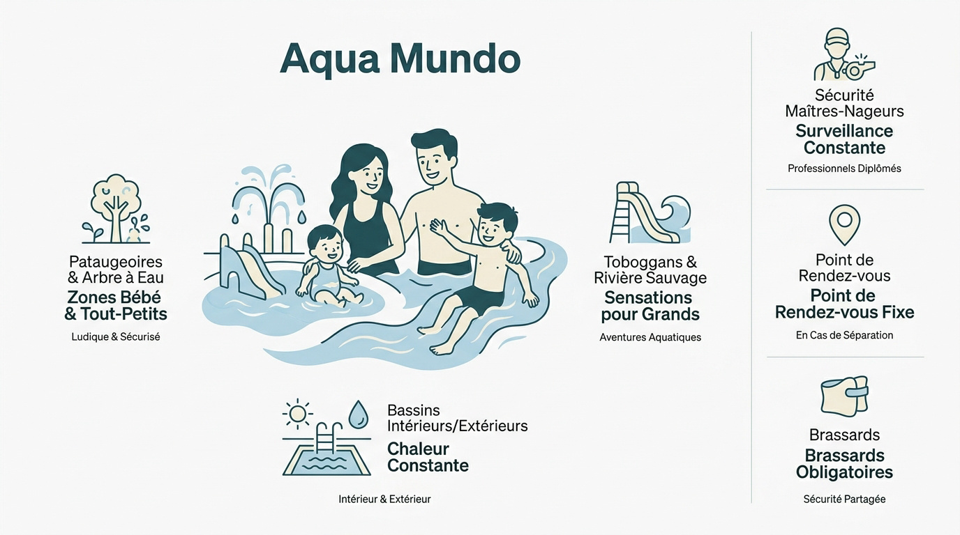 Sécurité aquatique à l'Aqua Mundo Center Parcs