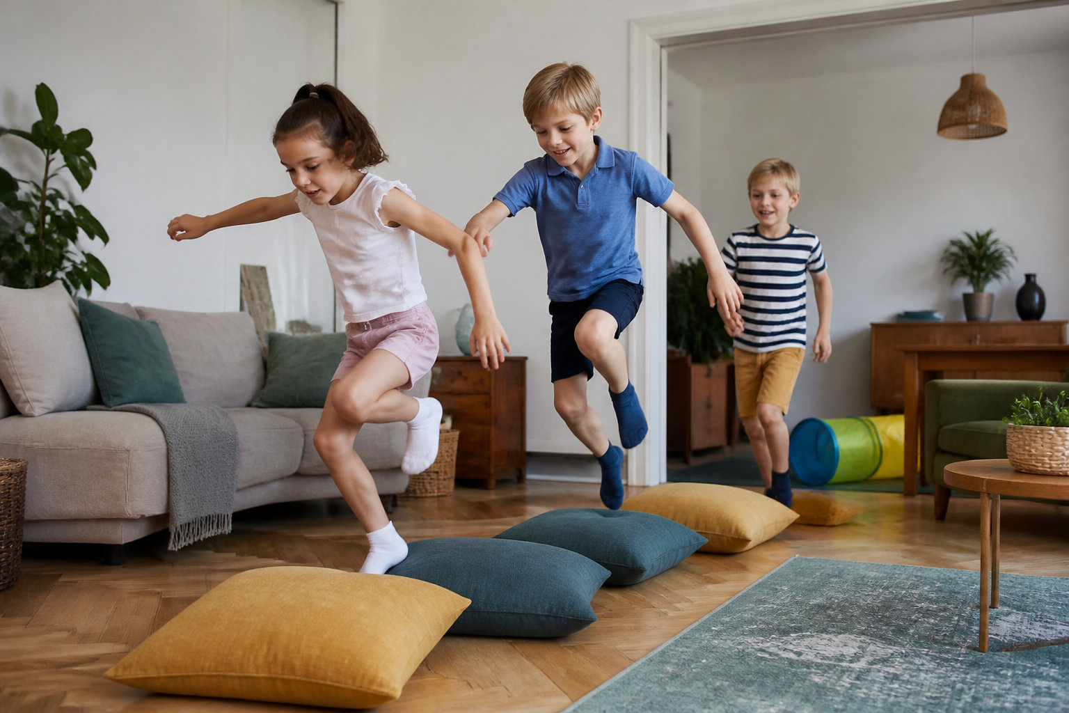 Comment dépenser l'énergie des petits dans le salon ?