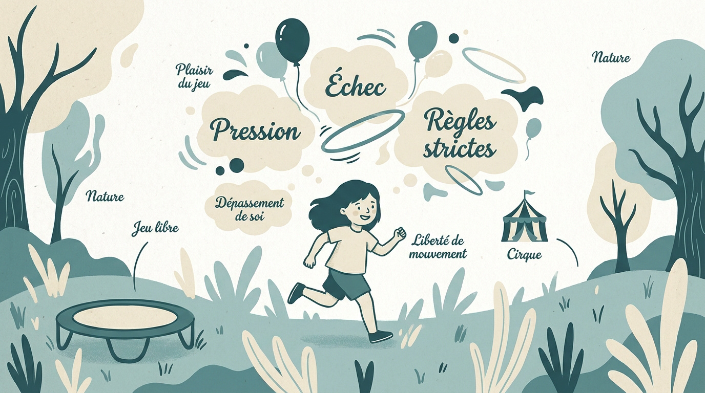 Enfant qui court joyeusement pour illustrer le sport sans contrainte