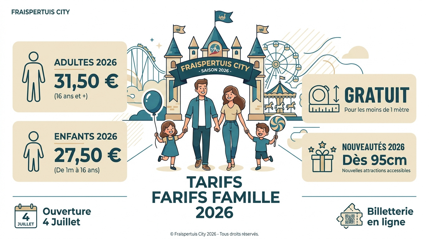 Tarifs 2026 Fraispertuis City