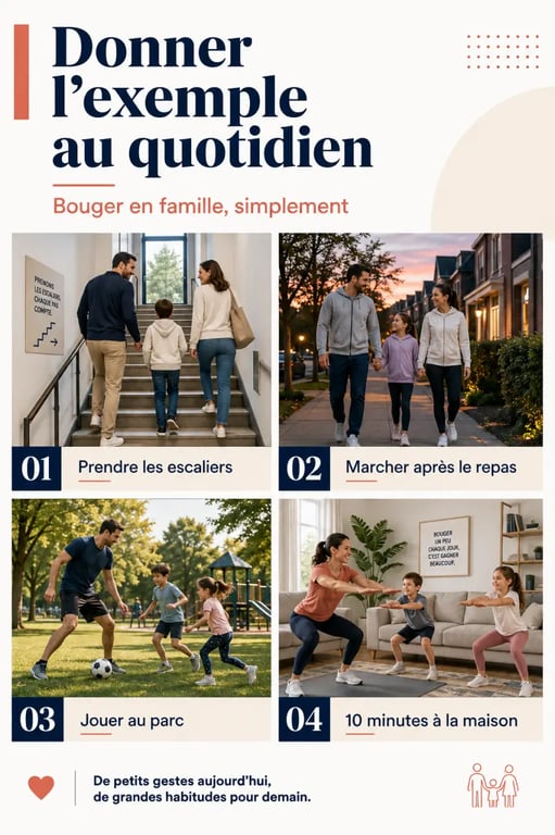 Comment initier ses enfants aux bienfaits d’une activité sportive régulière : routine familiale et rôle modèle des parents