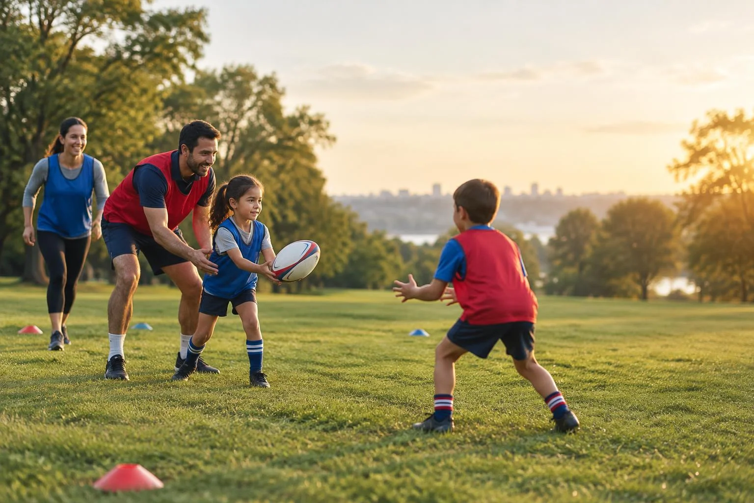 Rugby en famille : 3 jeux pour respecter et s’engager